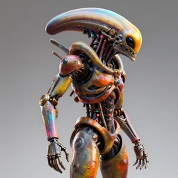 biomechanical android alien robot human, symmetrical, concept art, intricate detail, volumetric shadows and lighting, unreal engine, octane render, v - ray render, realistic, dynamic lighting, intricate detail, harvest fall vibrancy, cinematic, profile picture, mechanical, half robot, implants, steampunk, colourful