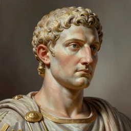 a roman emperor, close - up portrait, powerfull, intricate, elegant, volumetric lighting, scenery, digital painting, highly detailed, artstation, sharp focus, illustration, concept art, ruan jia, steve mccurry