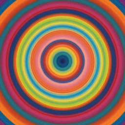 abstract colorful concentric circles wallpaper design
