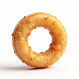ornate onion rings, clean 3d render, octane render, isolated on a pure white background, centered, entire object in frame, sharp focus, soft studio lighting