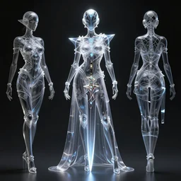 a full body character design by artgerm, cushart krenz, greg rutkowski and alphonse mucha. sci - fi dagger. laser and translucent plastic tape project show attctive showgirl!! full body with helmet!! sharp edge. ultra clear detailed. contour light effect!! 8 k. stage light. ultra detailed, elegant, intricate, octane render.