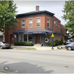 google street view of ( 3 2 0 dempster street evanston illinois ), by gregory crewdson