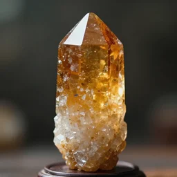 one great swarovsci crystal made of marmalade, realistic, cinematic lighting, photography, medium full shot, no blur