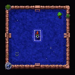 top down view of the game nethack in PlayStation 4 graphics.