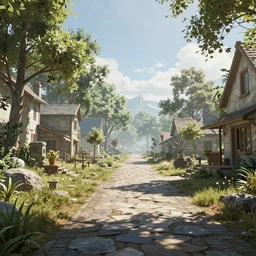 a unreal engine scene, concept art, hyperrealistic, trending on artstation, high quality, highly detailed, path traced, soft lighting, soft colors, digital art, 8 k hdr, octane render, unreal engine 5,