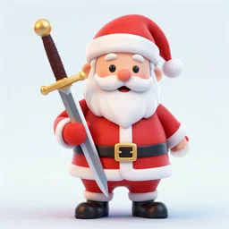 a sword with santa claus's personality
