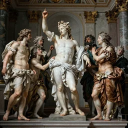 abundance springing from division dramatic, elaborate emotive Baroque and Rococo styles to emphasize beauty as a transcendental, 8k image, ultra-realistic in the style of WLOP and Michelangelo Bounaroti
