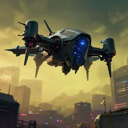 Cyberpunk 2077. CP2077. 3840 x 2160. evil cyberdrone, punkdrone, looming drone, hovering drone, deadly drone