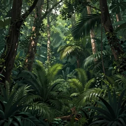dense jungle, by alena aenami, wallpaper, digital art