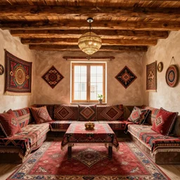 inside of a beautifully decorated gypsy style home