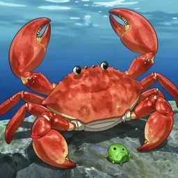 a crab anime show