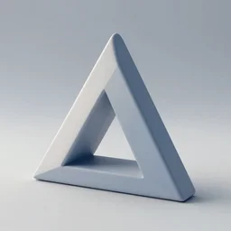 3d render of the penrose triangle