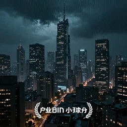 A sad cyberpunk city at night, rainy, digital art, striking, emotional