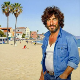 bob ross painting of venice beach