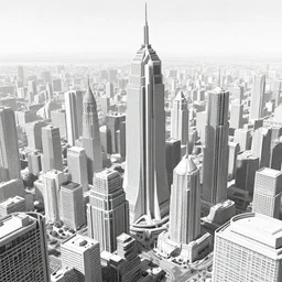 futuristic city, by Gianluca Lerici Professor Bad Trip, b&w