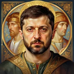 symmetry!! intense portrait of petro poroshenko without beard and mustache, saint, intricate, highly detailed, my rendition, digital painting, artstation, concept art, sharp focus, illustration, art by artgerm and greg rutkowski and alphonse mucha, 8 k ultra realistic, lens flare, atmosphere, glow, detailed, intricate, full of colour, led lighting, 4 k, hyperrealistic, focused, extreme details, unreal engine 5, masterpiece