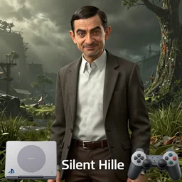 mr. bean in silent hill. unreal engine, source engine, psx, playstation