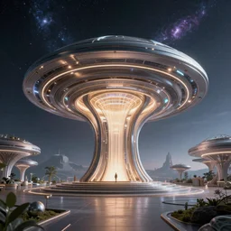 in a galaxy far far away architecture will be, digital art, cinematic lighting, studio quality, smooth render, unreal engine 5, octane rendered,