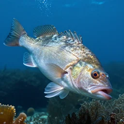 incredibly detailed atlantic cod, very realistic, underwater, beautiful, canon 5 d, 4 k,