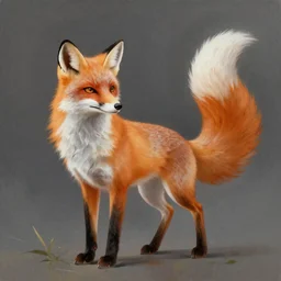 a painting of a fox spirit