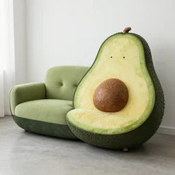 sofa that looks like an avocado
