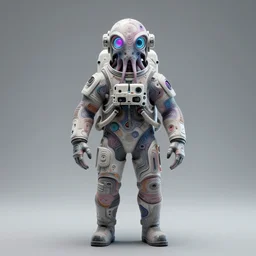 portrait of a squid monster astronaut. full body portrait, intricate abstract. cyberpunk,  intricate artwork. neon eyes, by Tooth Wu, wlop, beeple. octane render, trending on artstation, greg rutkowski very coherent symmetrical artwork. cinematic, hyper realism, high detail, octane render, 8k, minimalistic, hyperrealistic surrealism, award winning masterpiece with incredible details, a surreal vaporwave liminal space, highly detailed, trending on ArtStation