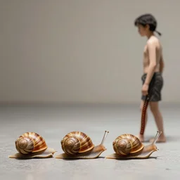 human snails following a human worm,'social influence'by critical theory artist