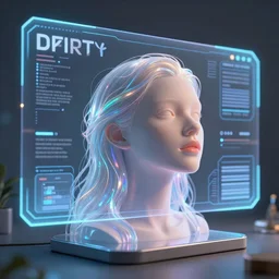 a holographic interface for building dreams, 8K, octane render, HDR, photorealistic, volumetric lighting, Hyperrealistic-H 960
