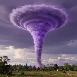 Purple tornado that looks like a normal tornado by michaelangelo