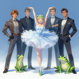 💃🐸❄, trending on artstation, greg rutkowski, gaston brussiere, gil elvgren, ruan jia, huang guangjian, high quality, beautiful