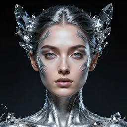 head and shoulders masterpiece portrait of the goddess gadot ( ∂ + m ) ψ = 0 by dan hillier, fortress, graphene, silver soul, timeless, cosmic, crystal, antagonist, perfect symmetry, perfect skin, high contrast, intricate detail, super resolution, masterpiece, trending on artstation