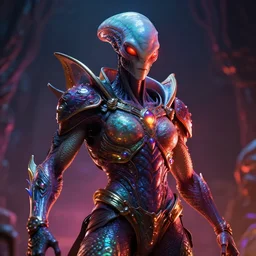 photorealistic alien god. hyperdetailed photorealism, 1 0 8 megapixels, amazing depth, glowing rich colors, powerful imagery, psychedelic overtones, 3 d finalrender, 3 d shading, cinematic lighting, artstation concept art