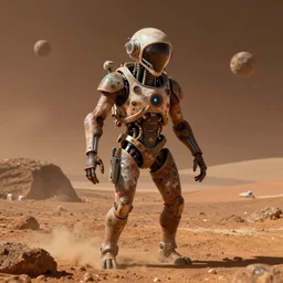 a lifeform that has evolved to live on mars 8 k hyperrealism