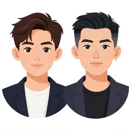 2 d character design, music group, vector art, digital art, portrait, 4 k, 8 k, sharp focus, smooth, illustration, concept art, pop band