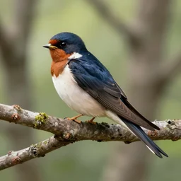 photography, hirundo rustica in a forest tree, illustration by goro fujita!!, sharp focus, highly detailed, artstation