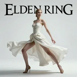 beautiful cinematic fantasy poster, a beautiful fashion model wearing haute couture in dynamic pose, extreme long shot, hybrid from The Elden Ring and art direction by Darius Zawadzki ;by artgerm; wayne reynolds art station; cinematic quality character render; low angle; ultra high quality model; production quality cinema model;