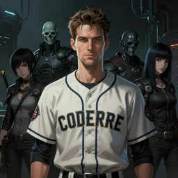 atompunk denis coderre | | fine detail!! anime!! realistic shaded lighting!! dark scifi award winning illustration portrait of denis coderre in a baseball expos jersey by ilya kuvshinov katsuhiro otomo ghost - in - the - shell, magali villeneuve, artgerm, jeremy lipkin and michael garmash and rob rey