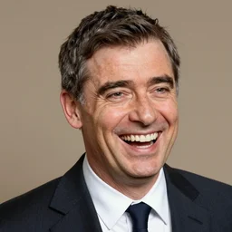 a very detailed portrait of rowan atkinson laughing, art by rembrandt