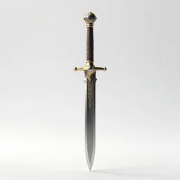 handcrafted glaive, clean 3d render, octane render, isolated on a pure white background, centered, entire object in frame, sharp focus, soft studio lighting