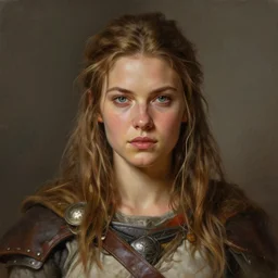 a portrait of katheryn winnick as a barbarian, detailed, centered, digital painting, artstation, concept art, donato giancola, Joseph Christian Leyendecker, WLOP, Boris Vallejo, Breathtaking, 8k resolution, extremely detailed, beautiful, establishing shot, artistic, hyperrealistic, beautiful face, octane render