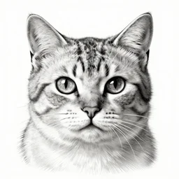 closeup beautiful centred portrait cat, engraving by piranesi, sharp focus illustration, artstation hq