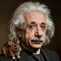 rat einstein portrait