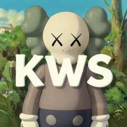 typography by kaws, studio ghibli by tim hildebrandt, michael whelan, background environment. sharpen. 8 k