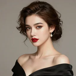 a portrait of an elegant lady, deviantart