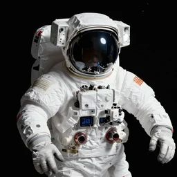 x - ray photo of space astronaut,