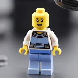 image of a Lego minifigure from an electron microscope