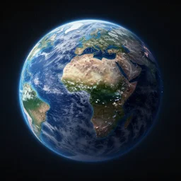 earth in space digital art synthwave detailed sharp focus synthwave art aesthetic octane render raw cinematic trending on artstation, highly detailed, matte painting