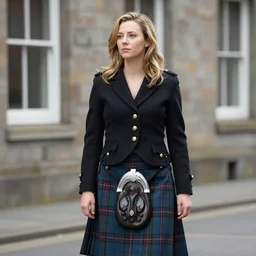lorraine kelly in a kilt