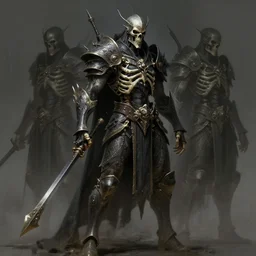 skeleton warrior, dark, intricate, highly detailed, epic, digital painting, artstation, concept art, digital illustration by Ruan Jia and Mandy Jurgens and Wayne Barlowe and Greg Rutkowski and Zdislav Bekinski