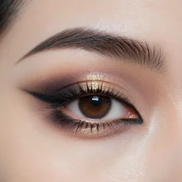 medieval art eye makeup look macro